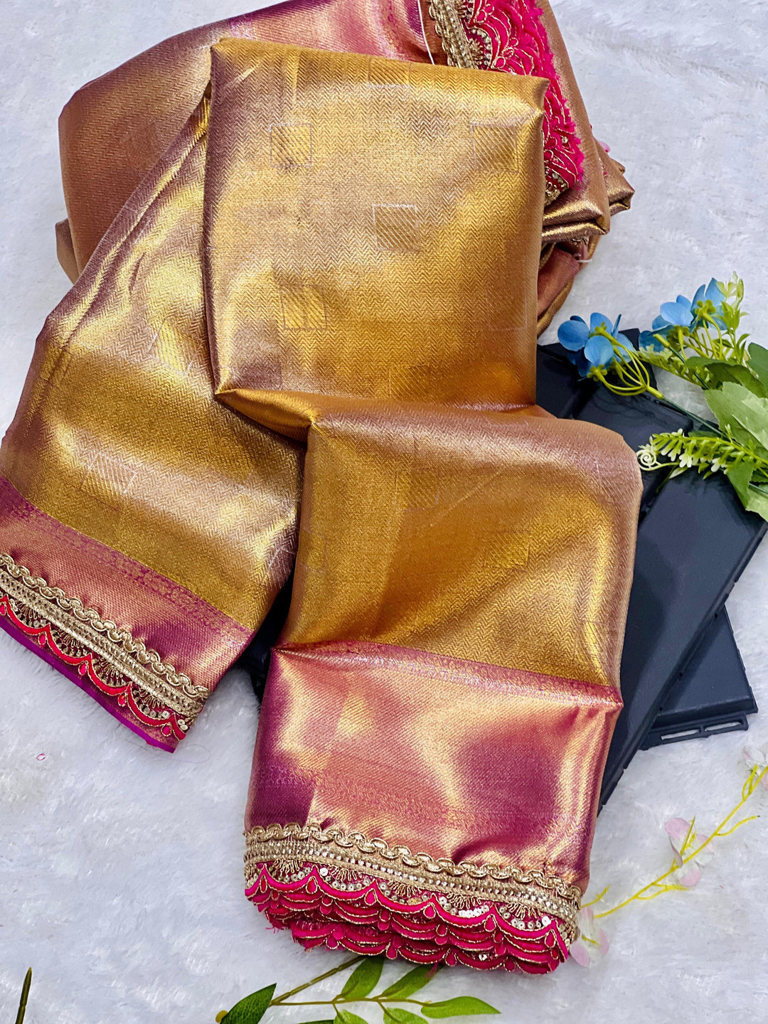 Pratyangira Banarasi Tissue Silk