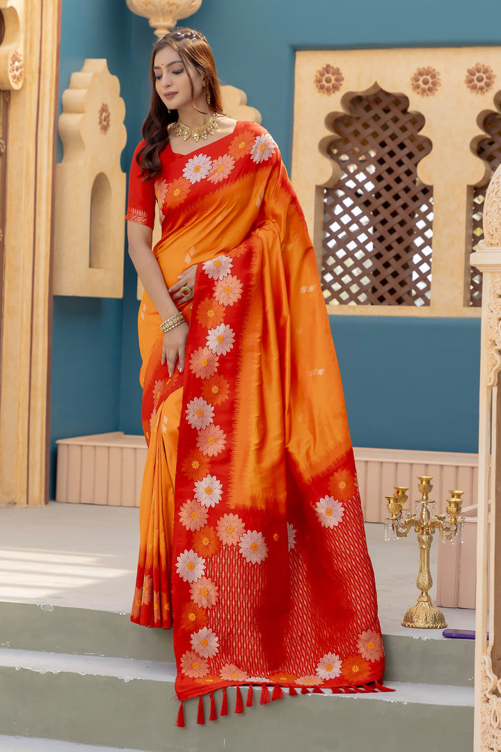 Slaying In Silk Banarasi Silk Saree