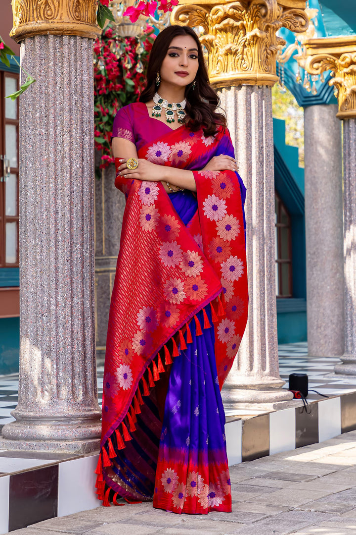 Slaying In Silk Banarasi Silk Saree