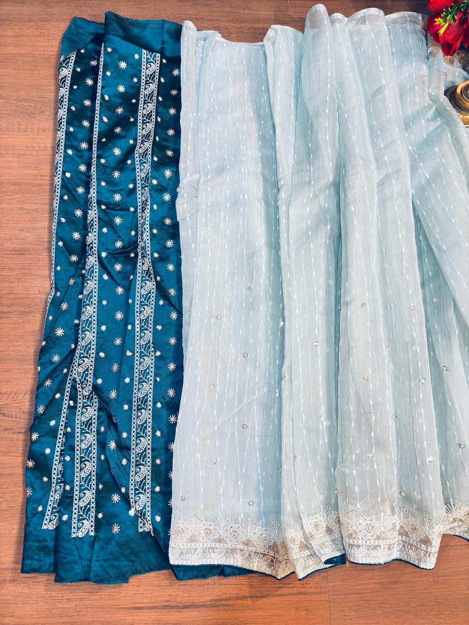 Graceful Delight-Organza Saree