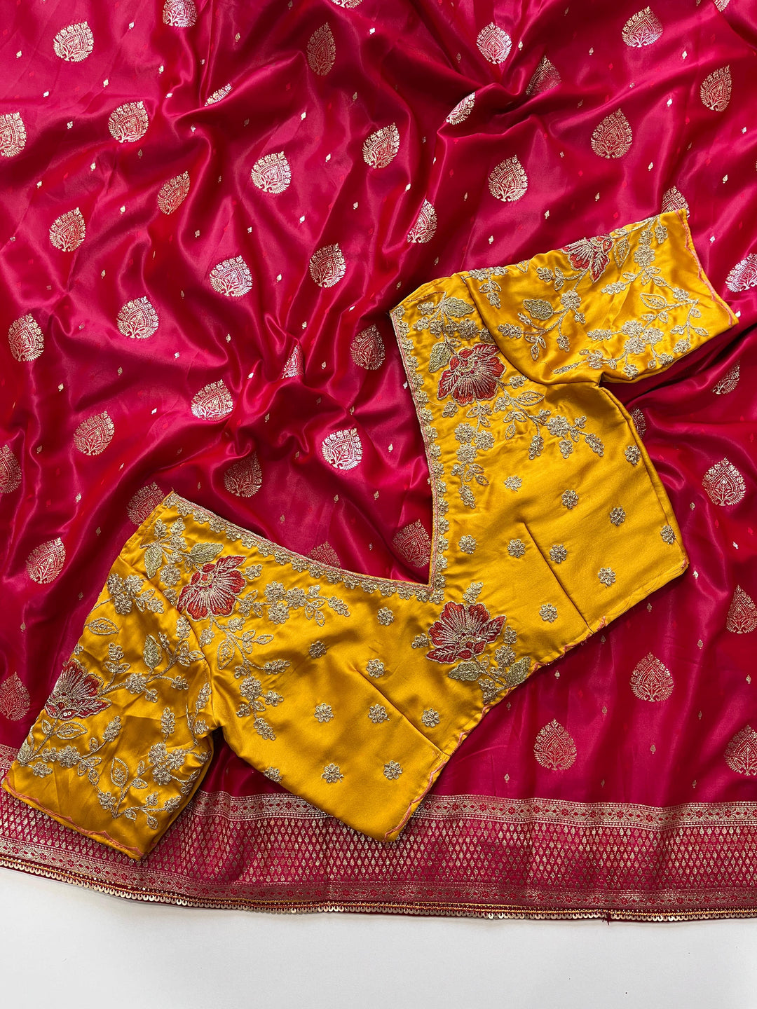 One Pleat At A Time Banarasi Pattu Saree