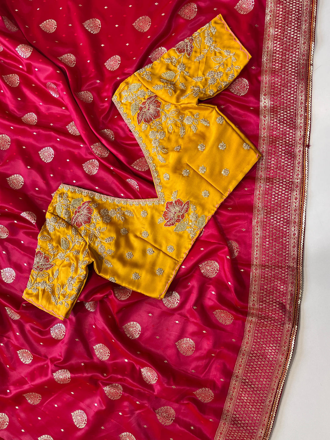 One Pleat At A Time Banarasi Pattu Saree