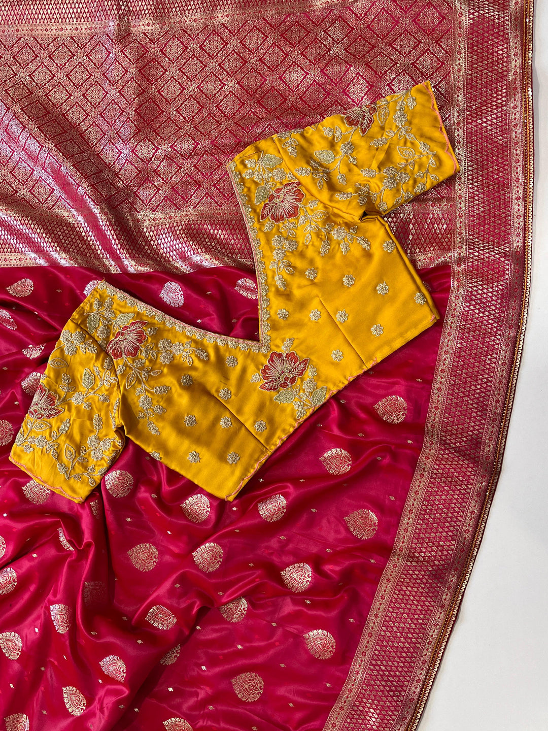 One Pleat At A Time Banarasi Pattu Saree