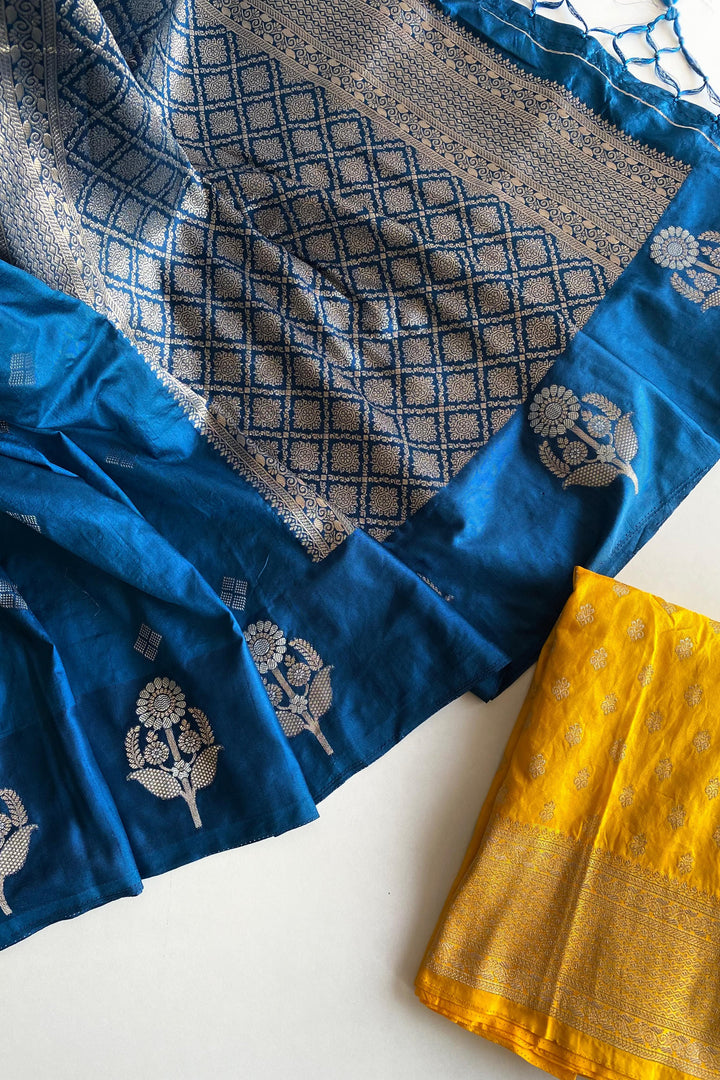 Good Days Banarasi Dola Silk Blue Saree