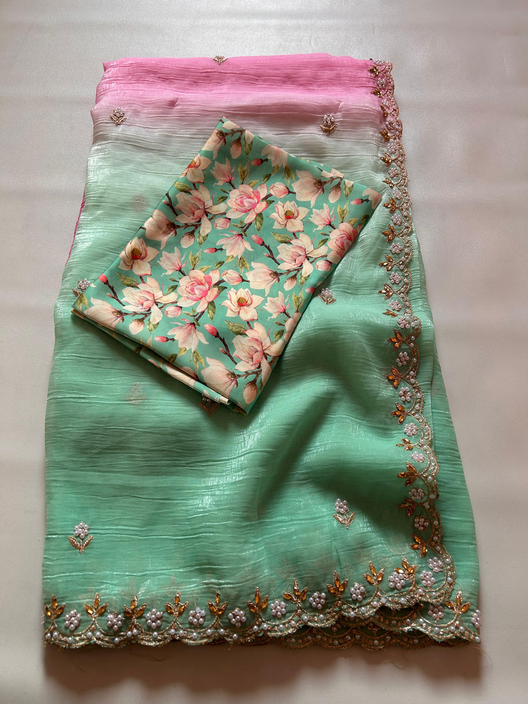 Someone Like You Crush Chiffon Saree