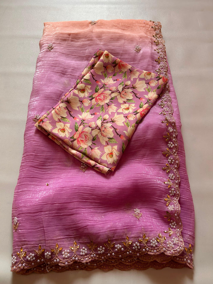 Someone Like You Crush Chiffon Saree