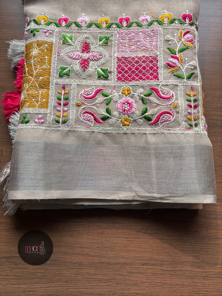 Inner Goddess- Fancy Linen Saree