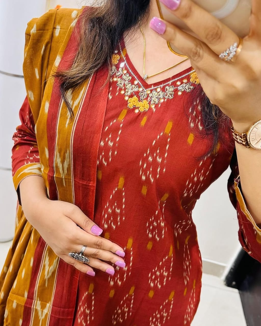 Shravan Cotton Kurti Set