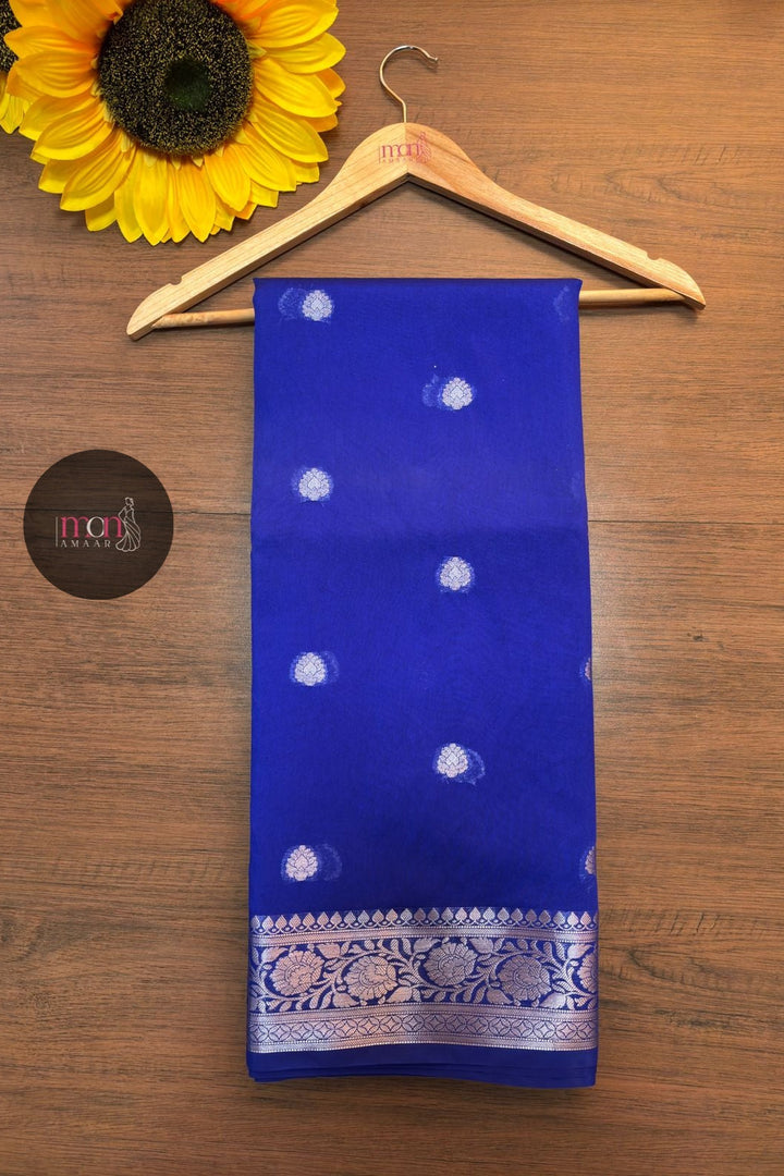 Royal Blossom -Banarasi Semi Georgette Saree