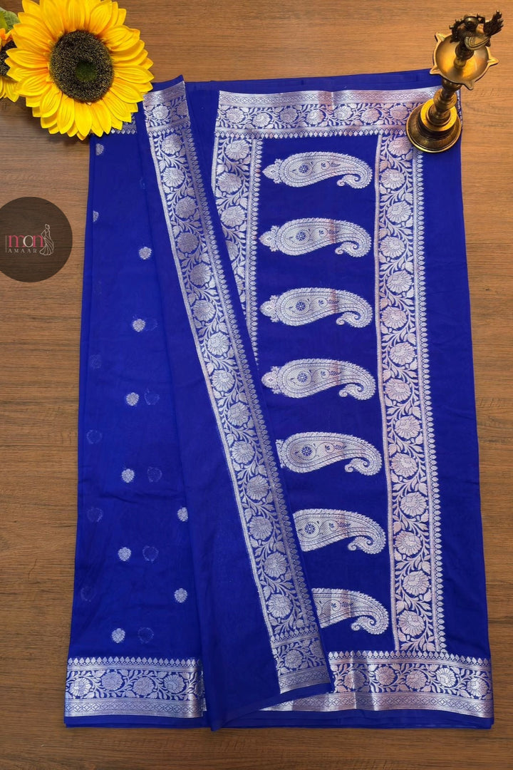 Royal Blossom -Banarasi Semi Georgette Saree