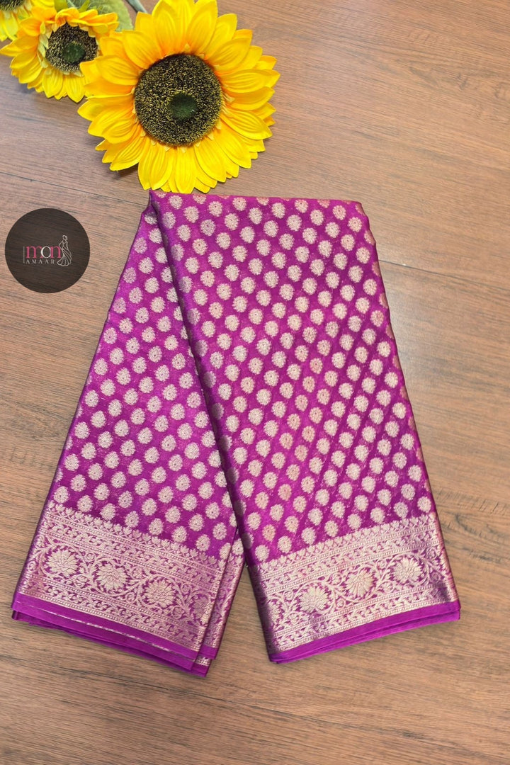 Banarasi Whispers- Semi Georgette Soft Silk  Saree