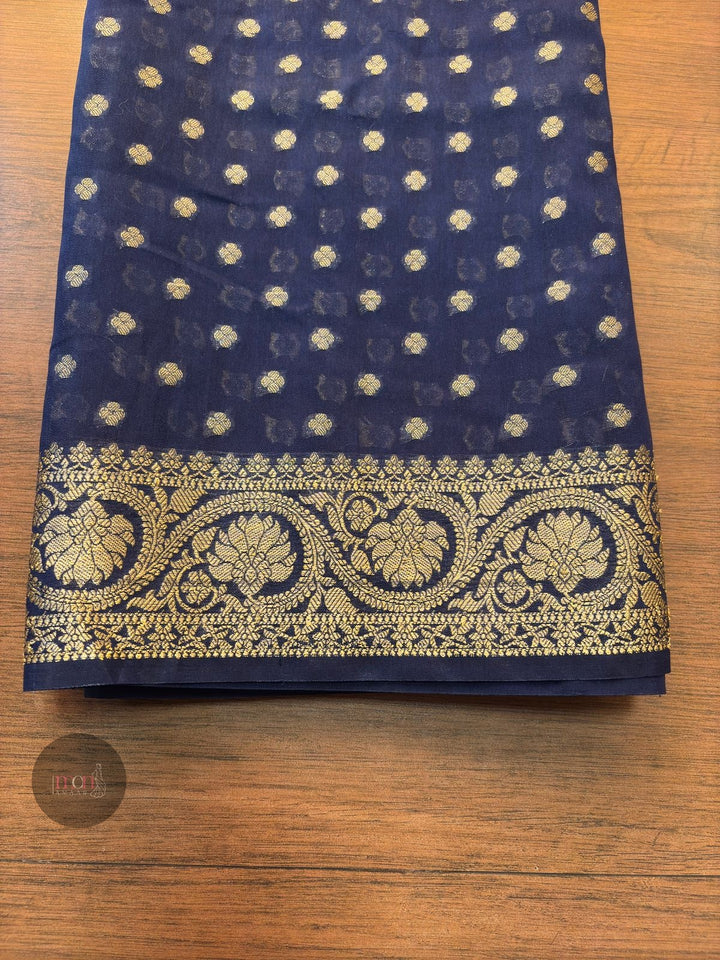 Ethereal Shine- Banarasi Semi Georgette Saree