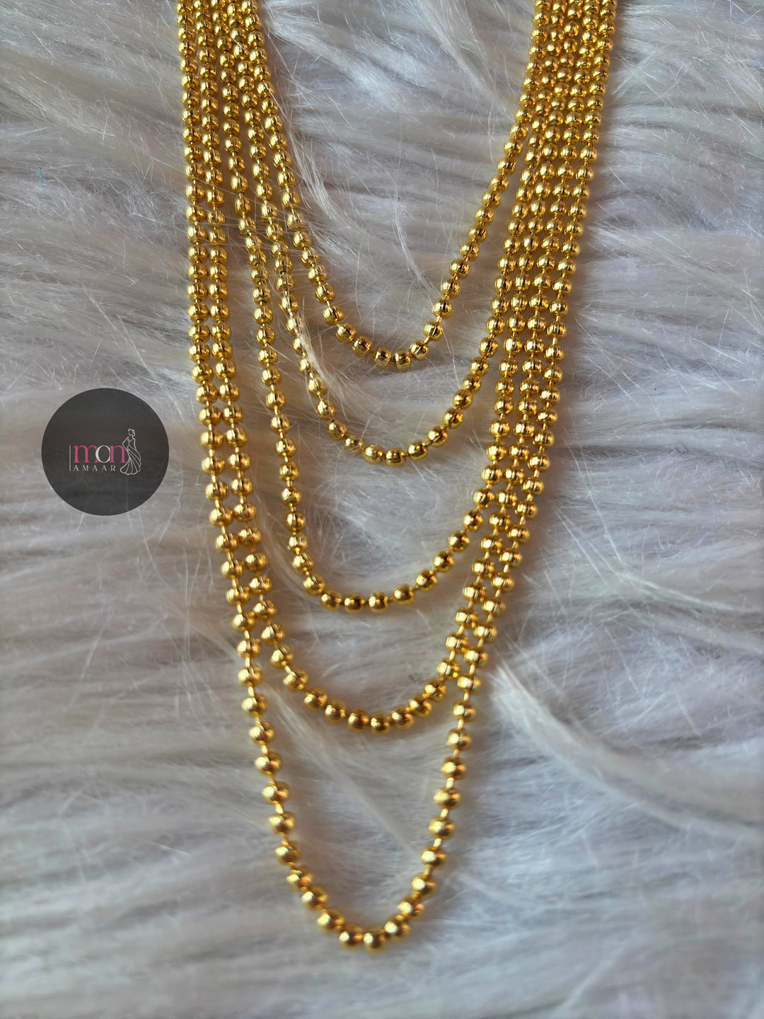 Gold Tones -Special Gold Plated Gini Haar [ Long Chain]