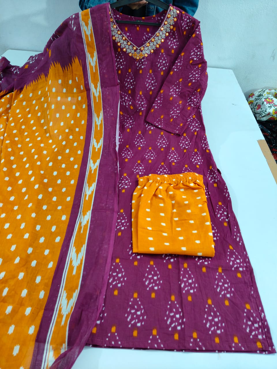 Shravan Cotton Kurti Set