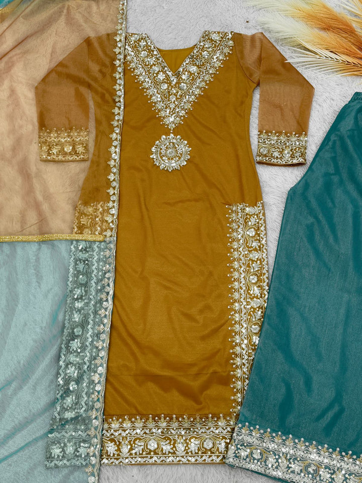 Beautiful In This Way Silk Kurti Set