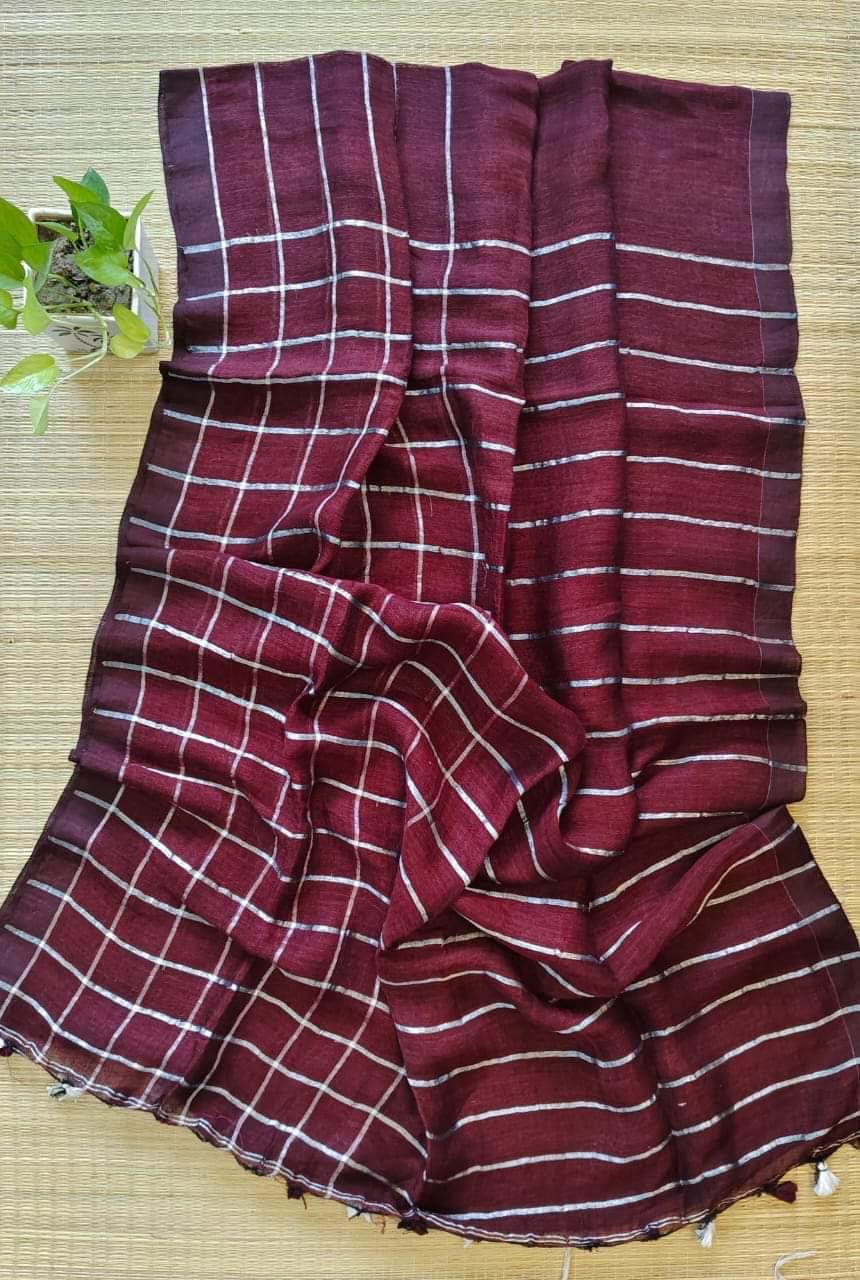 Vasudha Linen Saree