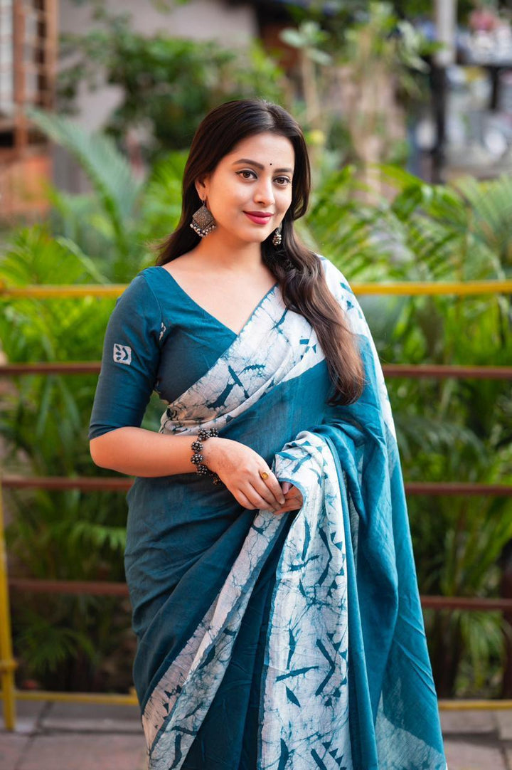 Always Making Memories Chanderi Cotton Saree