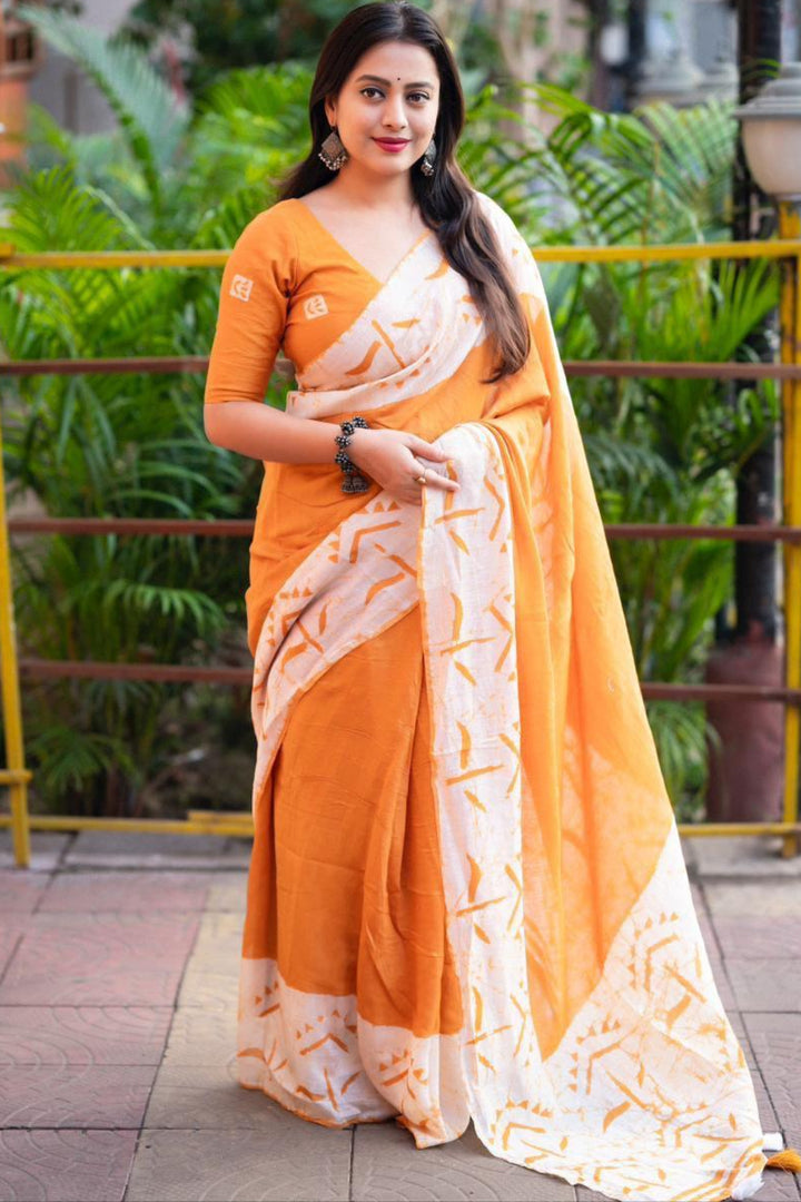 Always Making Memories Chanderi Cotton Saree