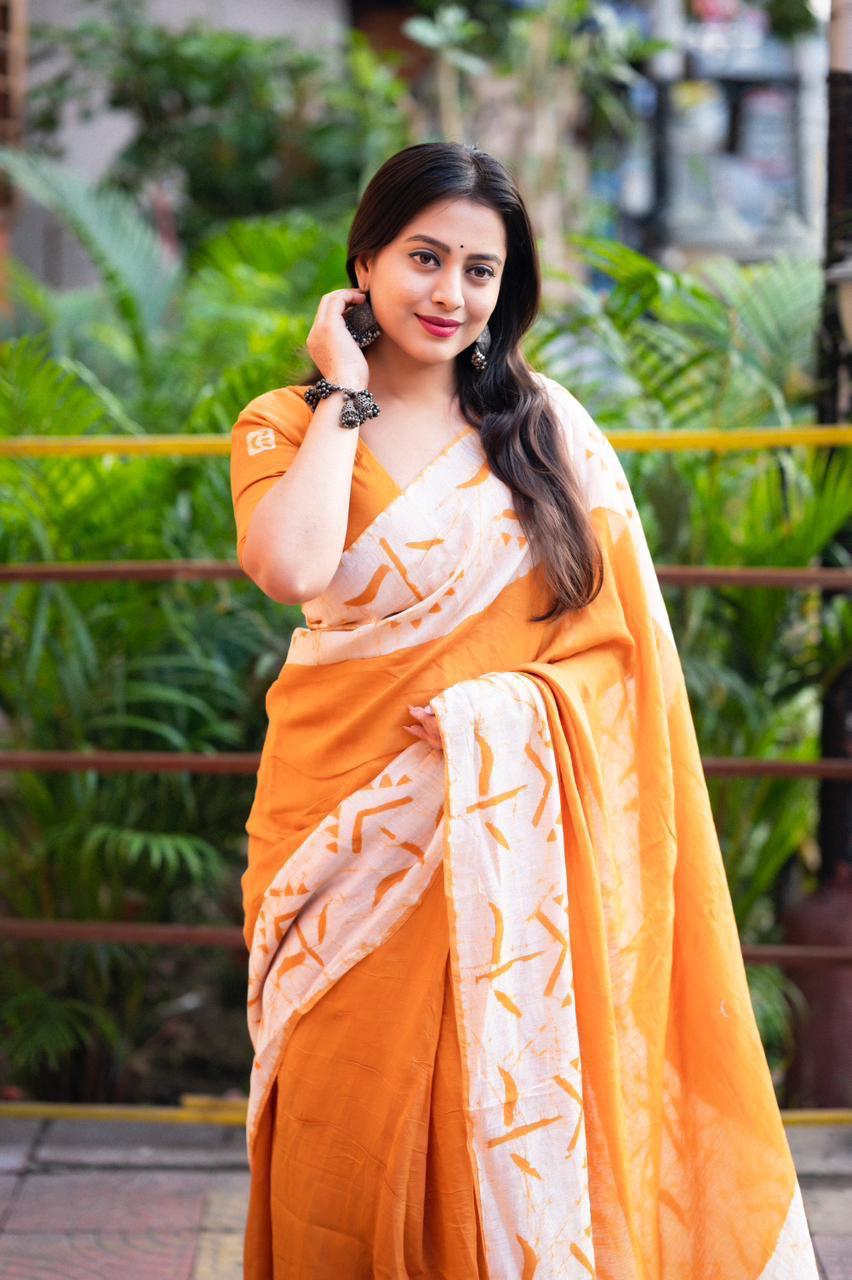 Always Making Memories Chanderi Cotton Saree