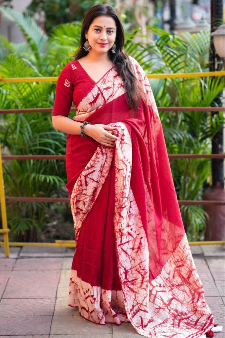 Always Making Memories Chanderi Cotton Saree