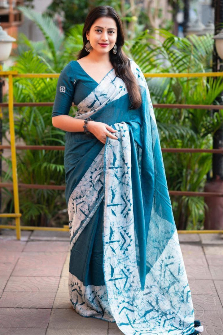 Always Making Memories Chanderi Cotton Saree