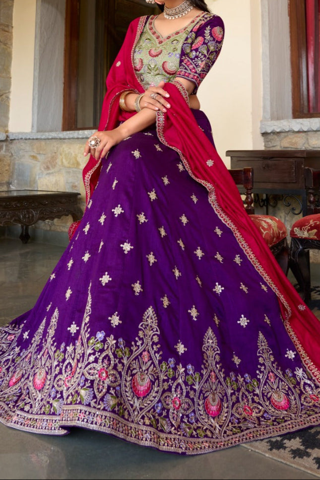 The Charm Of Silk Designer Silk Lehenga