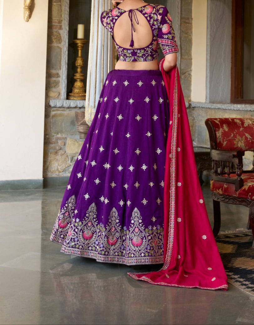 The Charm Of Silk Designer Silk Lehenga