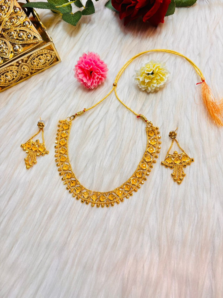 Rivana Gold Plated Necklace Set