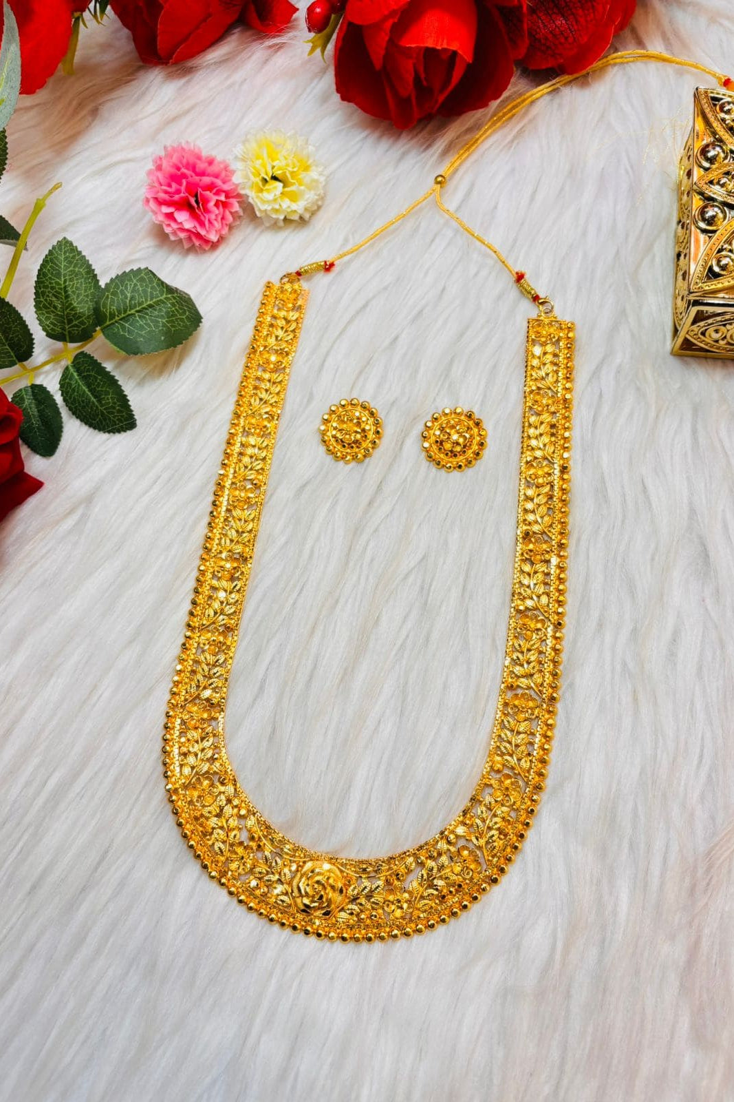 Aarvika Long Necklace & Earring Set