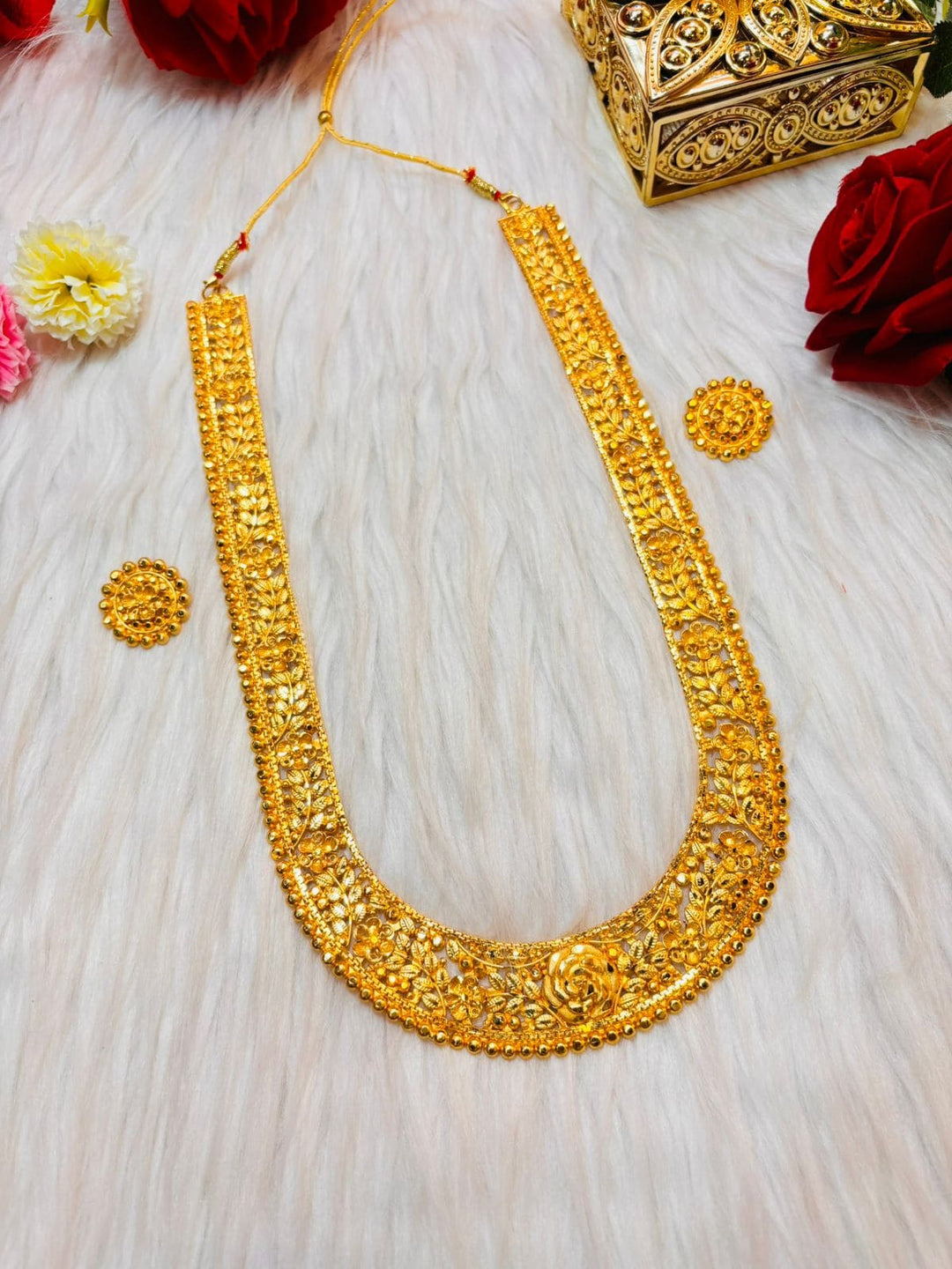 Aarvika Long Necklace & Earring Set