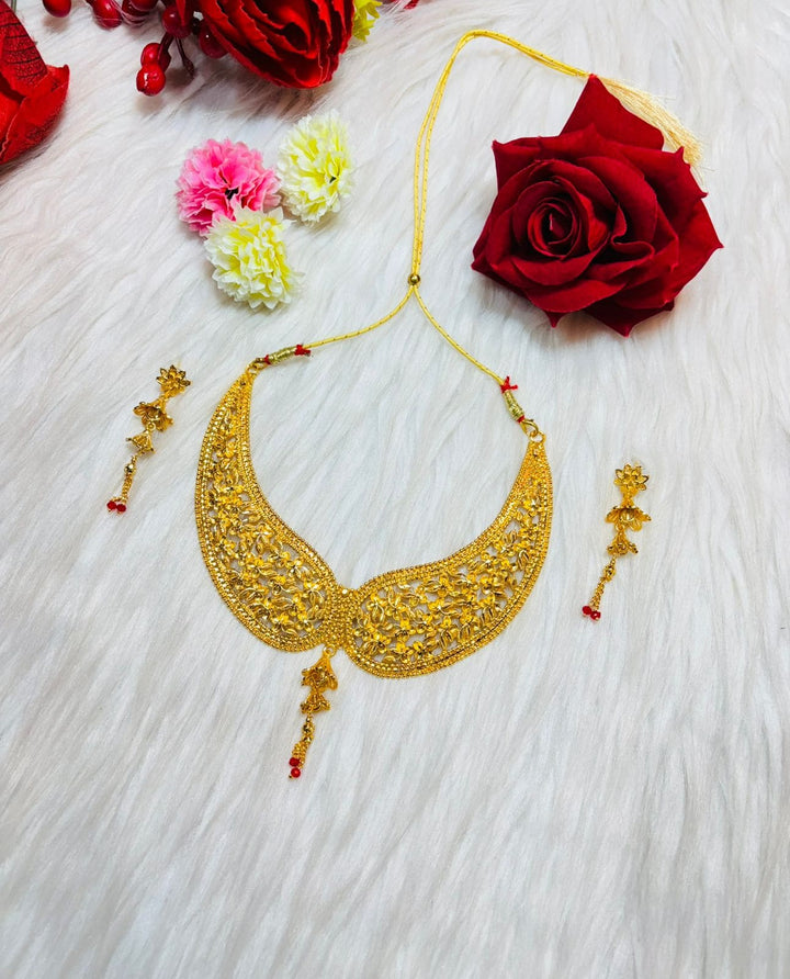 Divine Heritage - Gold Plated Necklace Set