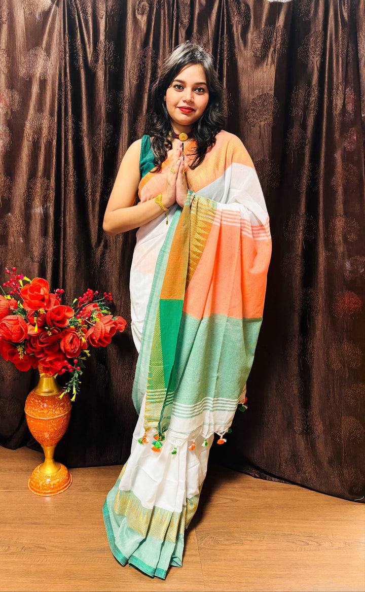 True Indian - Republic Day Special Tricolor Saree