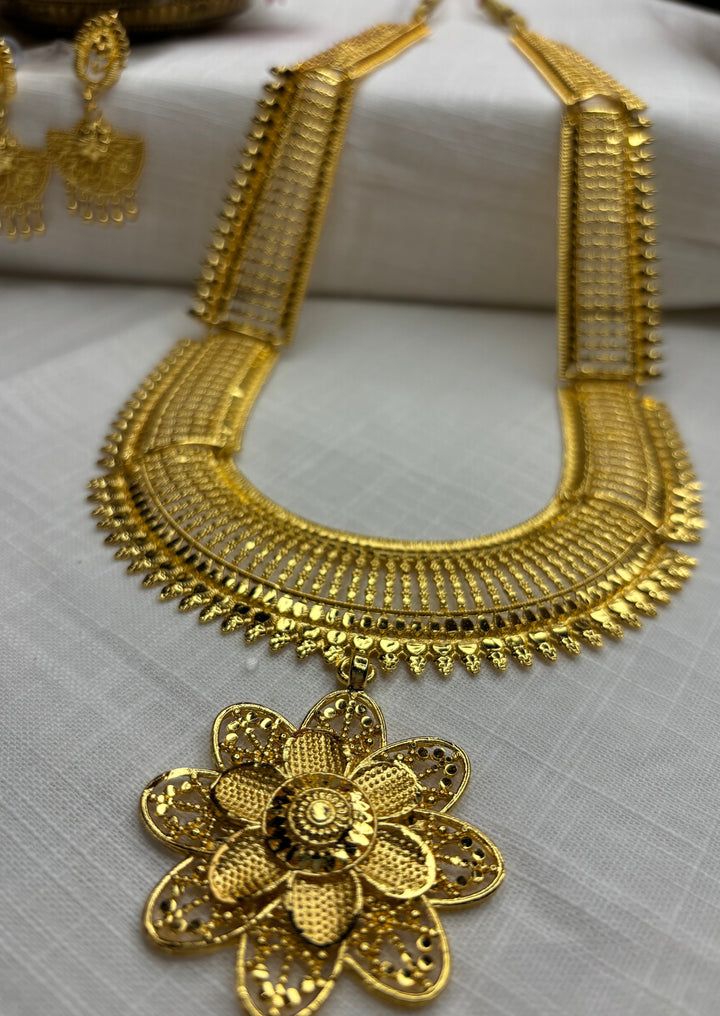 Kanakanjali Special Gold Plated Long Necklace