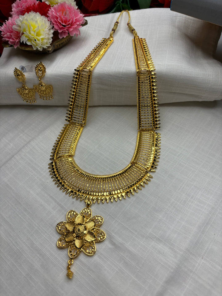 Kanakanjali Special Gold Plated Long Necklace