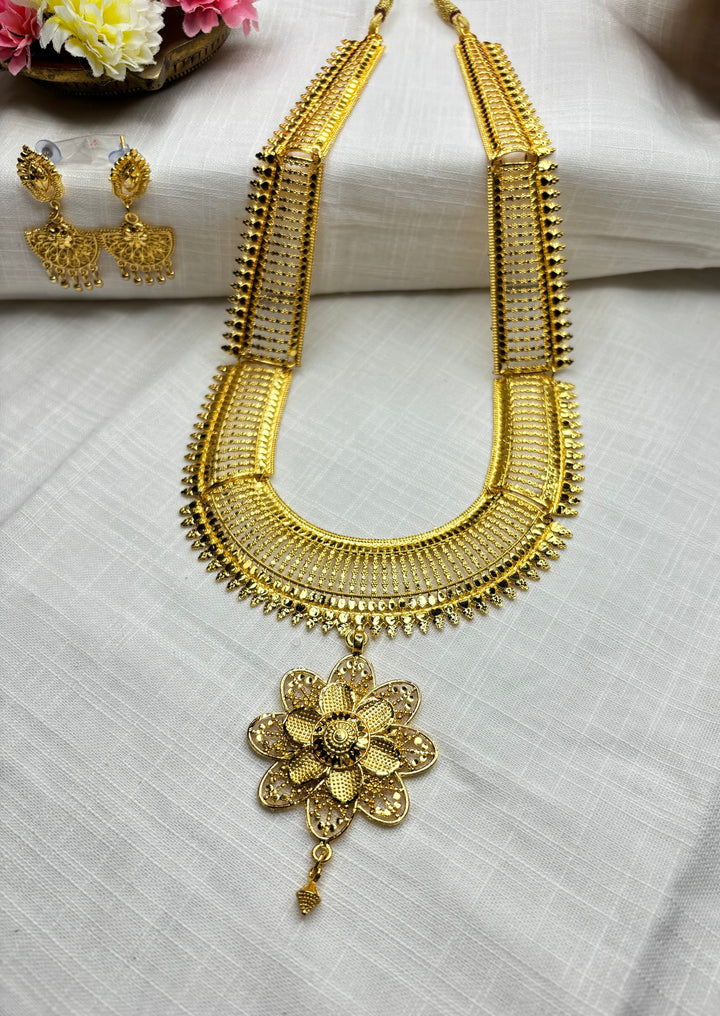 Kanakanjali Special Gold Plated Long Necklace