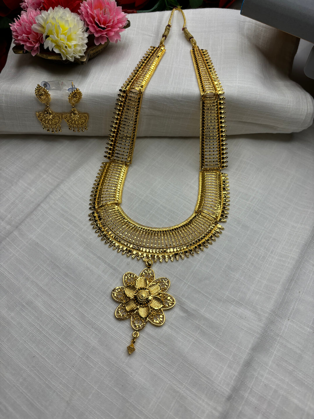 Kanakanjali Special Gold Plated Long Necklace