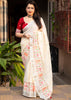 Excellent Thread - Embroidered Linen Saree