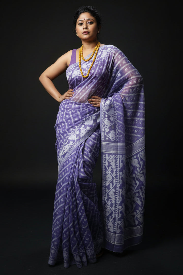 Bangaliyana Jamdani Saree