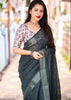 Twinkle Twist - Designer Linen Silk Saree