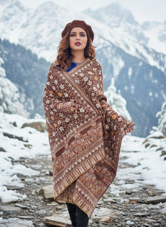 Cozy Warmth- Shawl Collection(Maple Leaf Design)