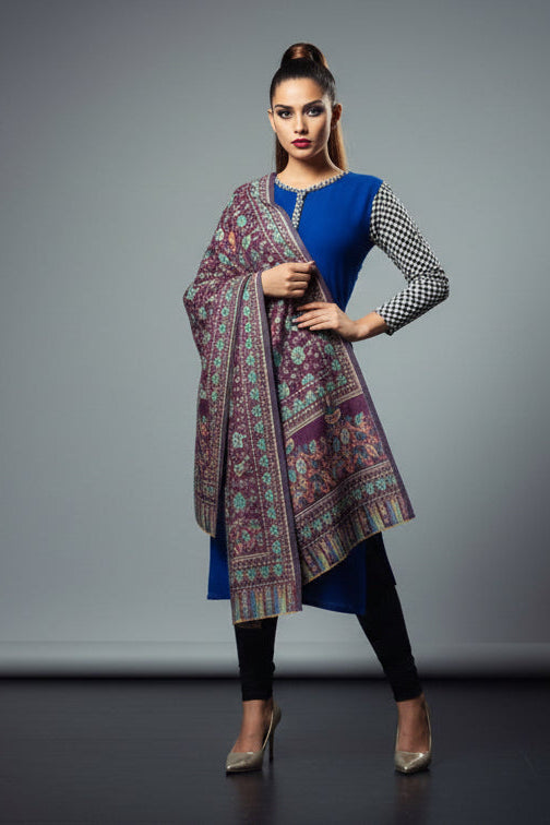 Cozy Warmth- Shawl Collection(Maple Leaf Design)