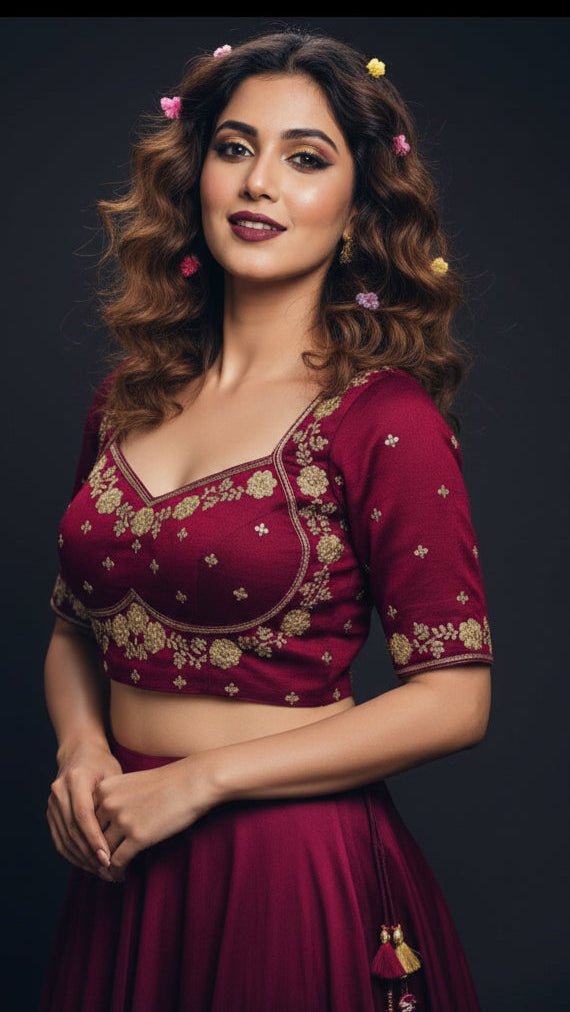 Jhalak-Zari Embroidered Blouse