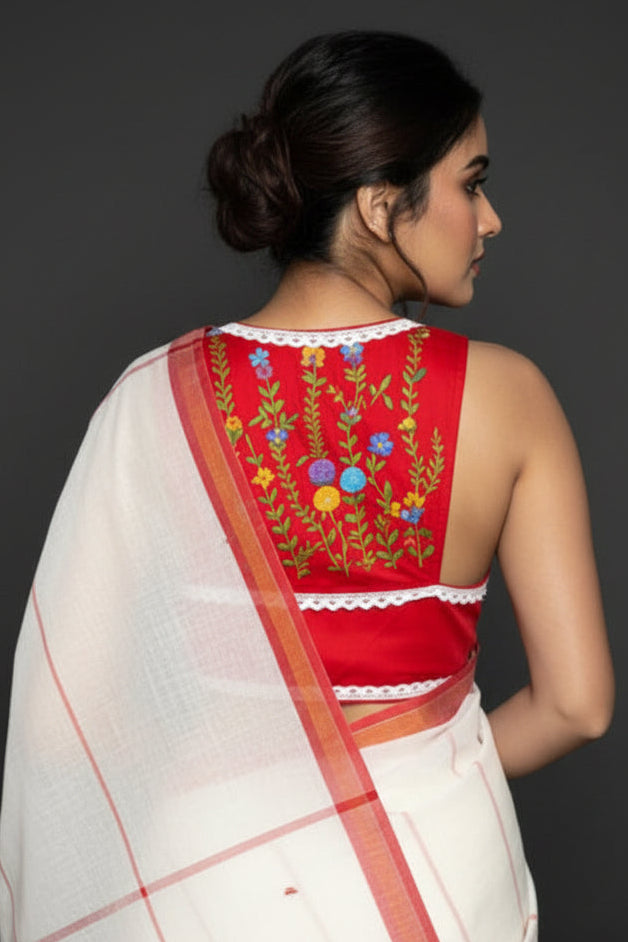 Magical Lace Work - Designer Blouse