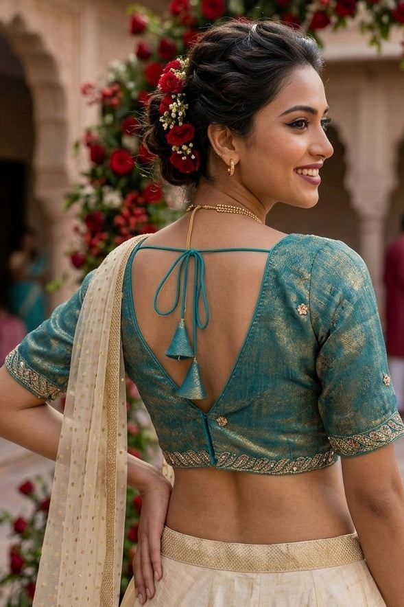 Mysterious Beauty -Fendy Silk Blouse