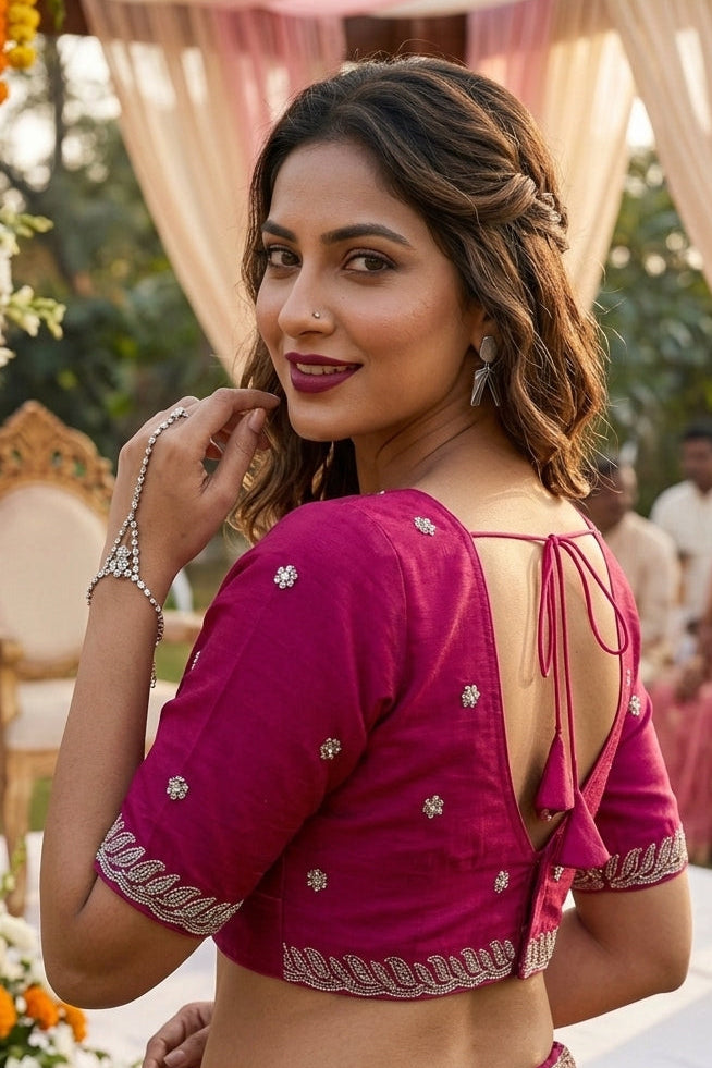 Mysterious Beauty -Fendy Silk Blouse