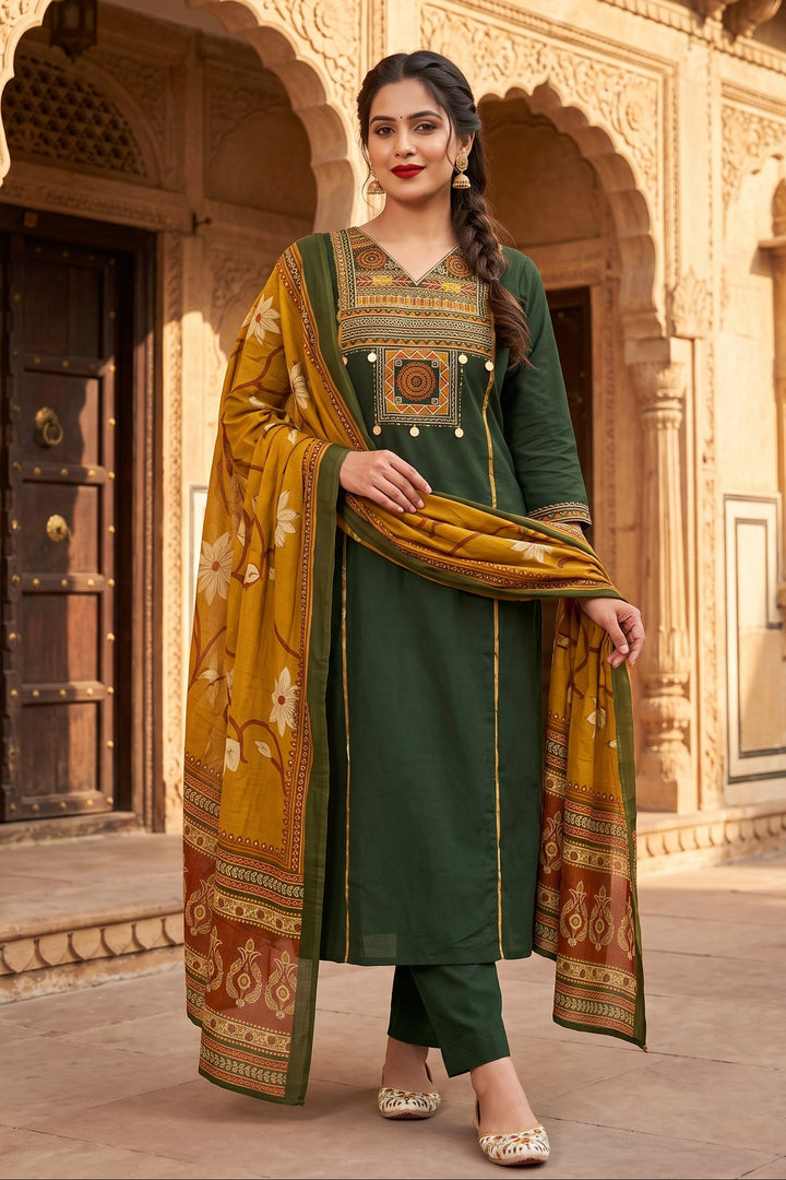Twist And Turn Cotton Kurti Set