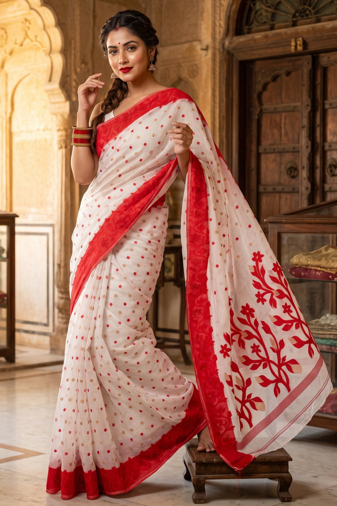 Aparajita Bengal Jamdani Saree