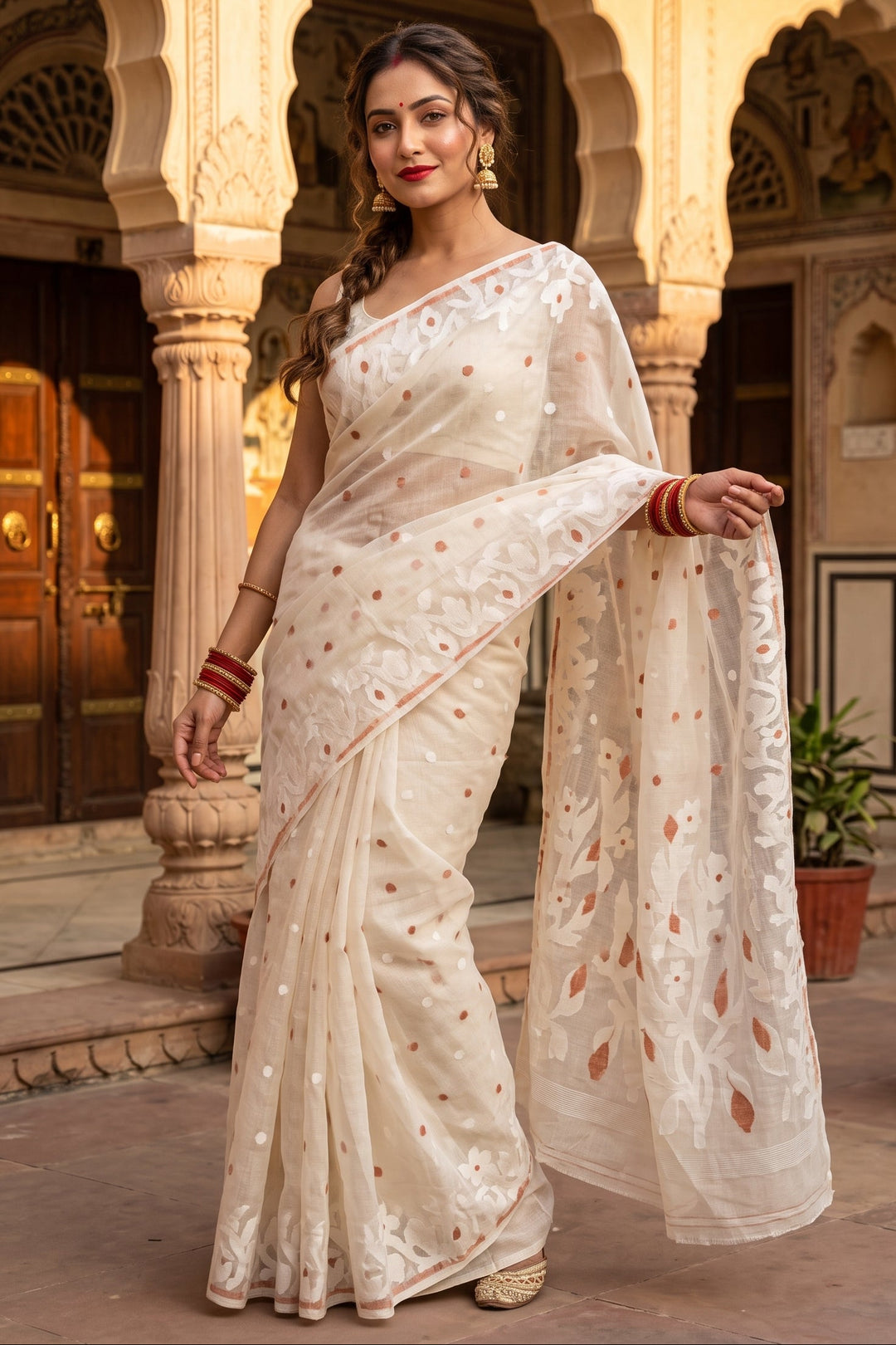 Aparajita Bengal Jamdani Saree