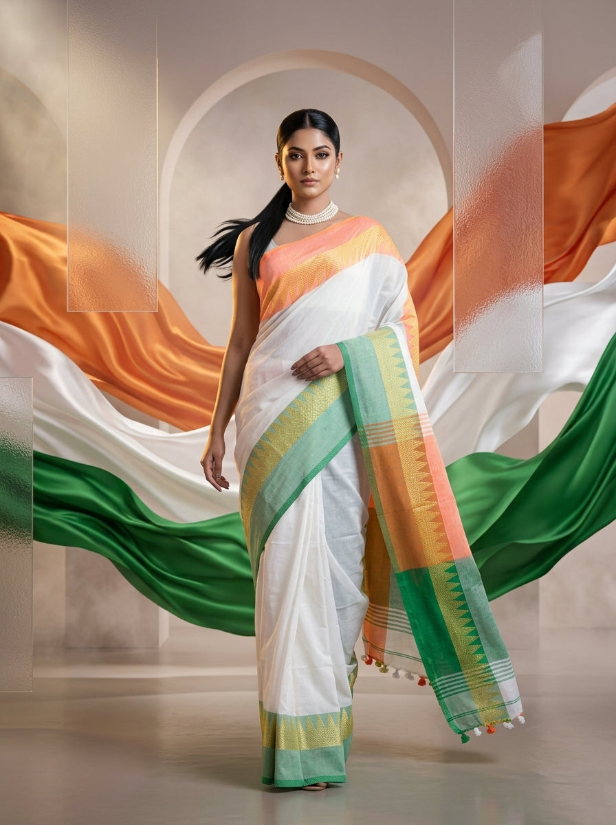 Independence Day Saree ( I Love My India)