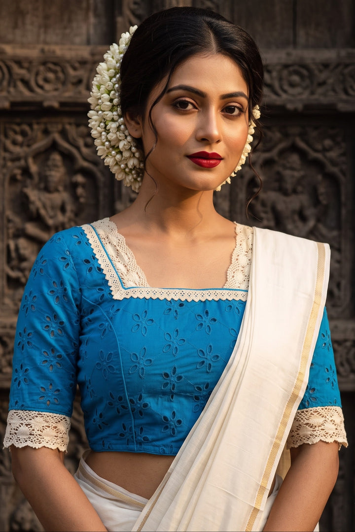 Hakoba Heritage Lace Designer Blouse